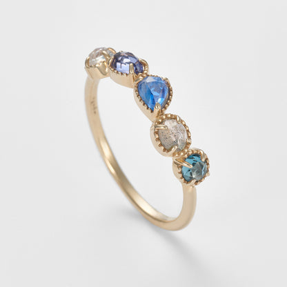 K5 Multi-Stone Ring (Blue)