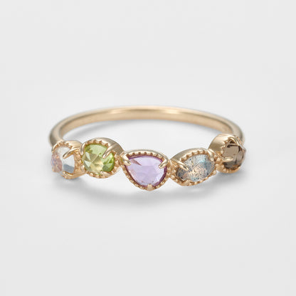 K5 Multi-Stone Ring (Purple)