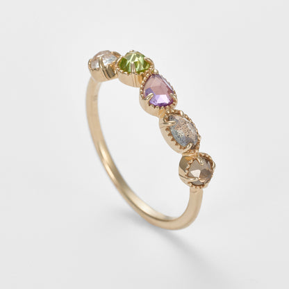 K5 Multi-Stone Ring (Purple)