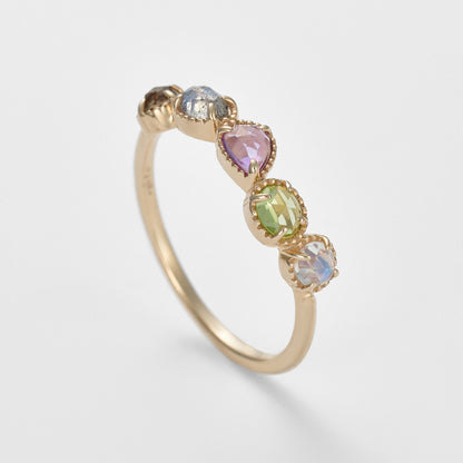 K5 Multi-Stone Ring (Purple)