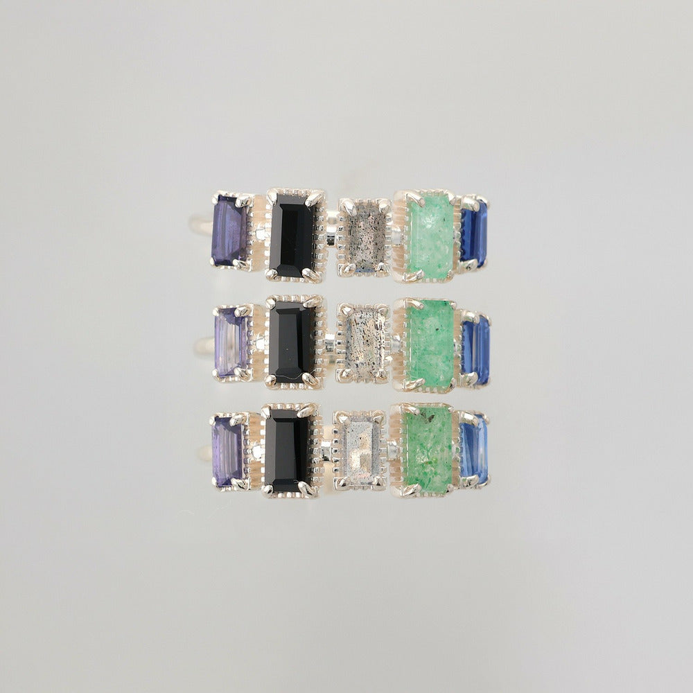 Silver Multi-Stone Ring