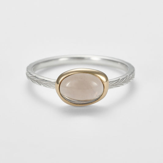 Silver Smoky Quartz Ring