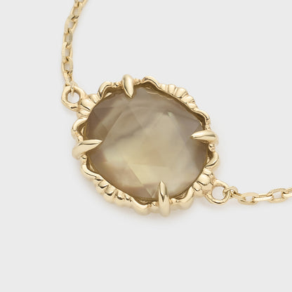 K10 Quartz/Shell Chain Ring