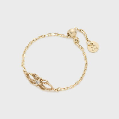 K10 Diamond Chain Ring (0.008ct)