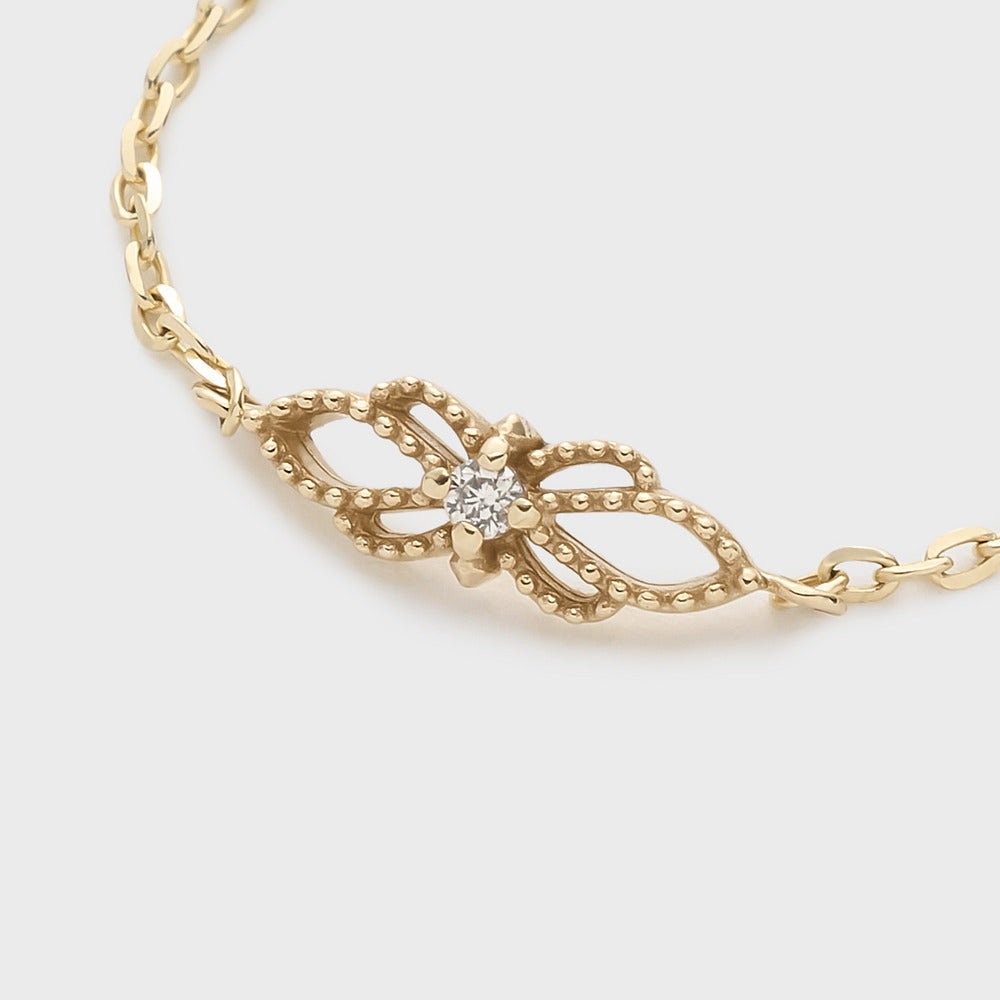 K10 Diamond Chain Ring (0.008ct)