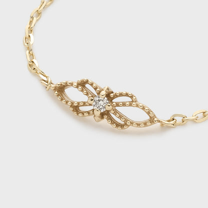 K10 Diamond Chain Ring (0.008ct)