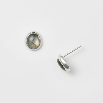 Silver Labradorite Earrings
