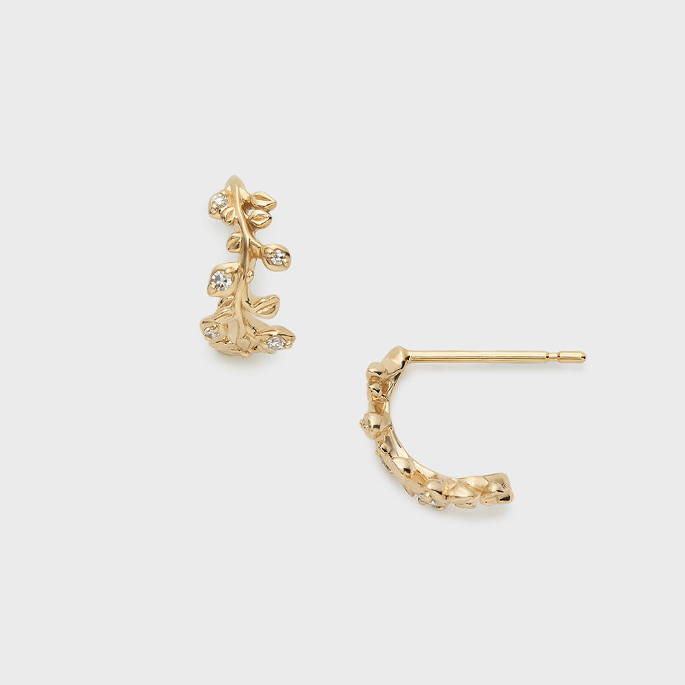 K10 Diamond Earrings (0.02ct)