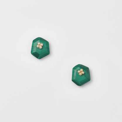 K10 Malachite Earrings