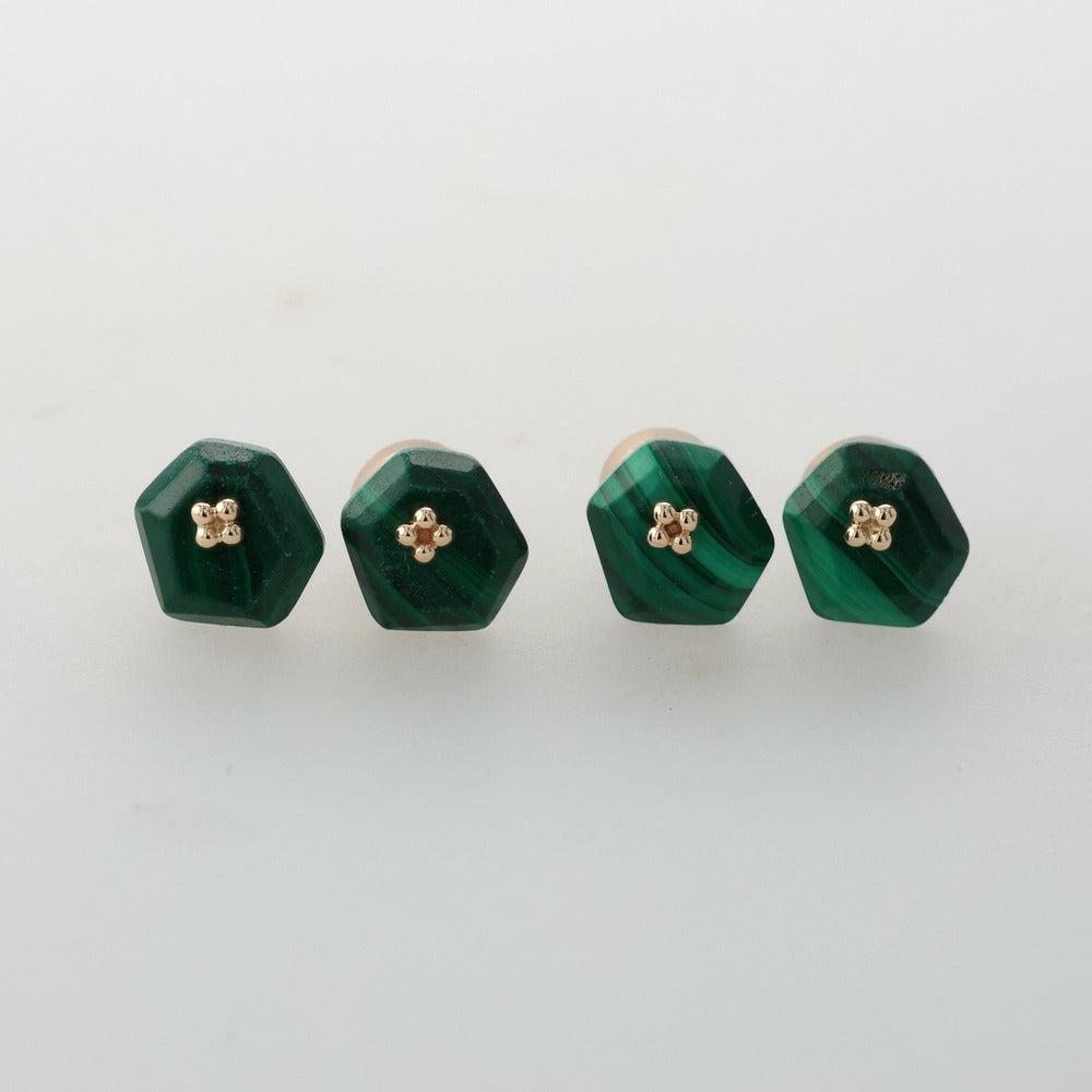 K10 Malachite Earrings