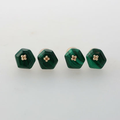 K10 Malachite Earrings