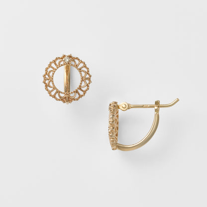 K5/K10 Diamond Earrings (0.006ct×2)