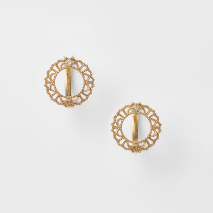 K5/K10 Diamond Earrings (0.006ct×2)