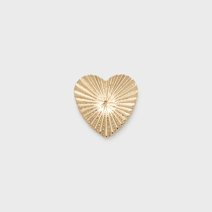 K10 Heart Motif Earring (Single)