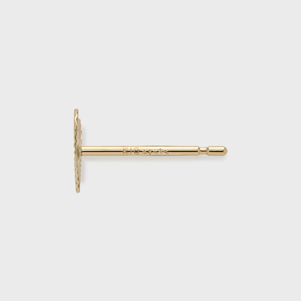 K10 Heart Motif Earring (Single)