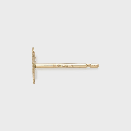 K10 Heart Motif Earring (Single)