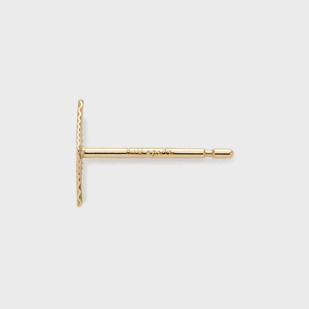 K10 Lozenge Motif Earring (Single)