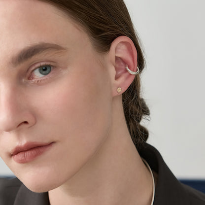 K10 Lozenge Motif Earring (Single)