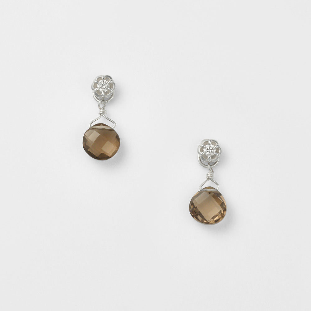 Silver Diamond Earrings (0.04ct)