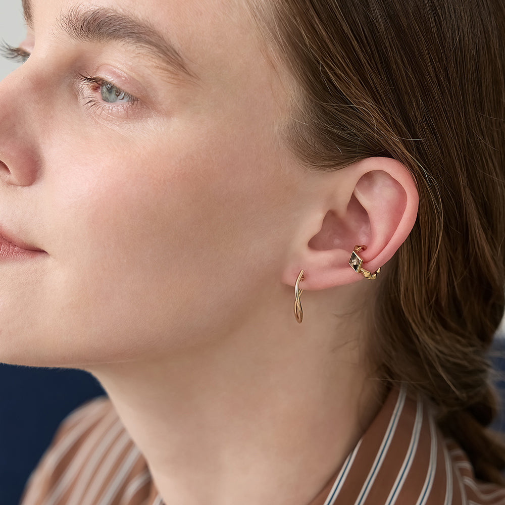 Gold Quartz Ear Cuff (Single)
