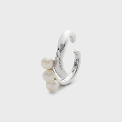 Silver Pearl Ear Cuff(Single)