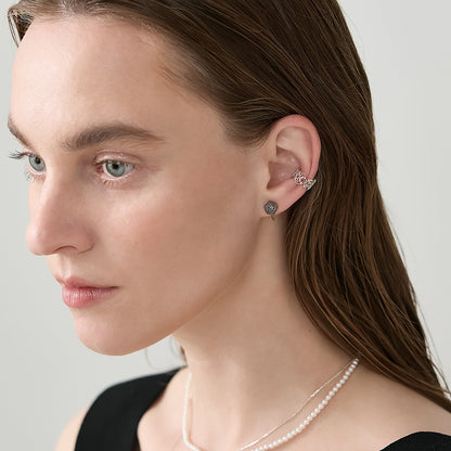 Gold Labradorite Clip-on Earrings