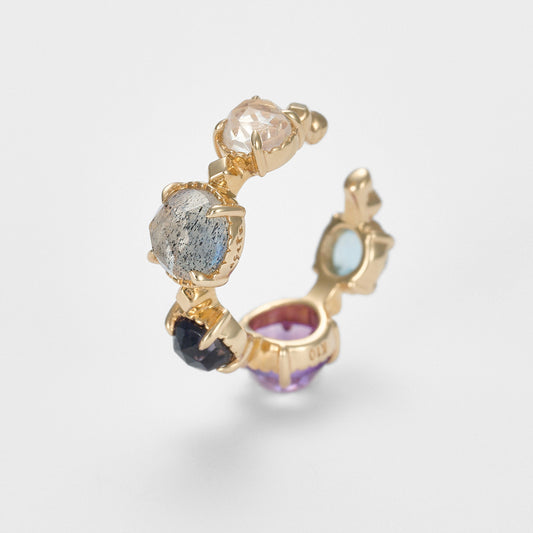K10 Multi-Stone Ear Cuff