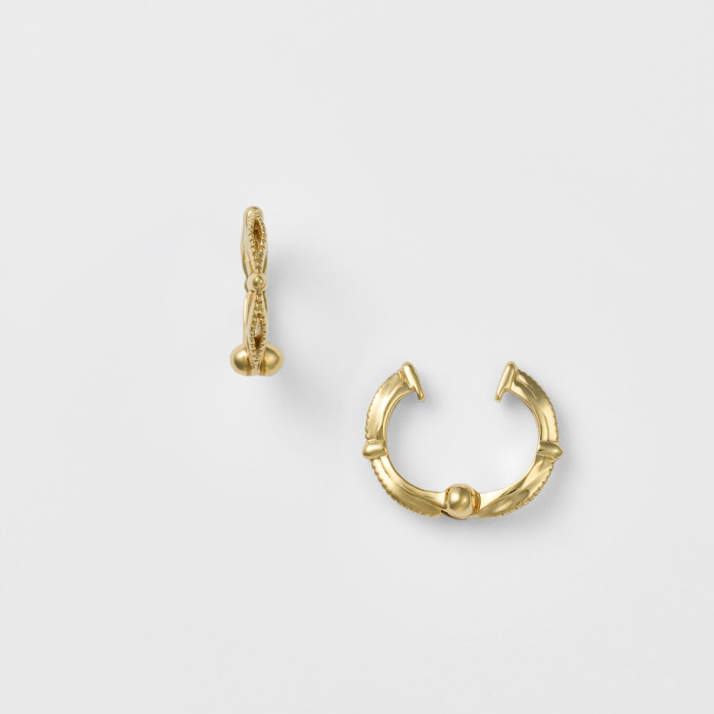 Gold Plated Huggie Clip-on Earrings