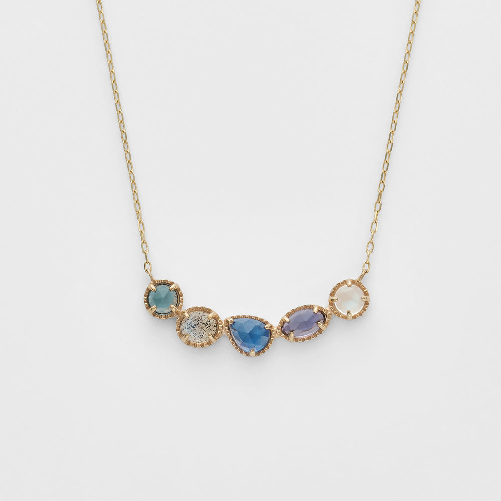 K5/K10 Multi-Stone Necklace (Blue)