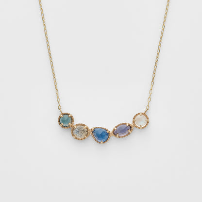 K5/K10 Multi-Stone Necklace (Blue)