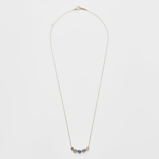 K5/K10 Multi-Stone Necklace (Blue)