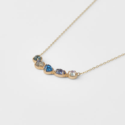 K5/K10 Multi-Stone Necklace (Blue)