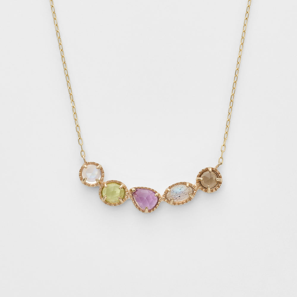 K5/K10 Multi-Stone Necklace (Purple)