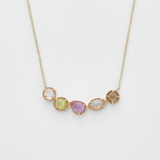 K5/K10 Multi-Stone Necklace (Purple)