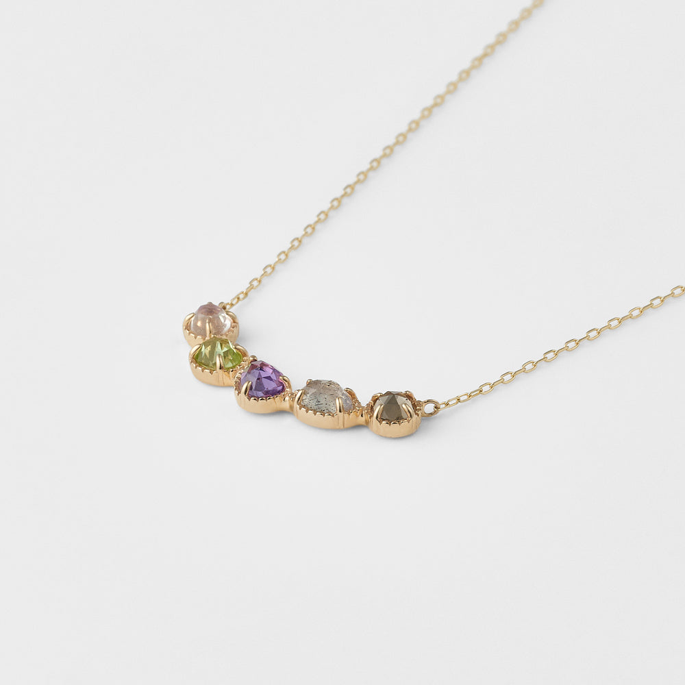 K5/K10 Multi-Stone Necklace (Purple)