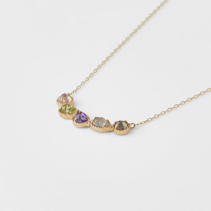 K5/K10 Multi-Stone Necklace (Purple)