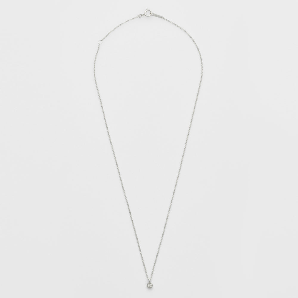 Silver Diamond Necklace (0.02ct)