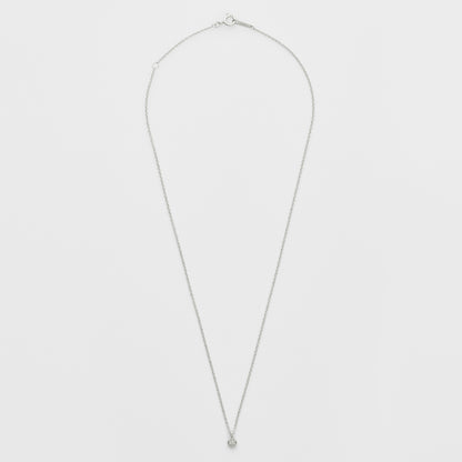 Silver Diamond Necklace (0.02ct)