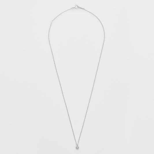 Silver Diamond Necklace (0.02ct)