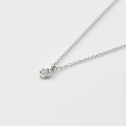Silver Diamond Necklace (0.02ct)