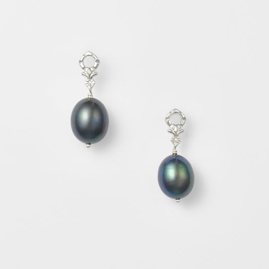 Silver Pearl Earring Charm