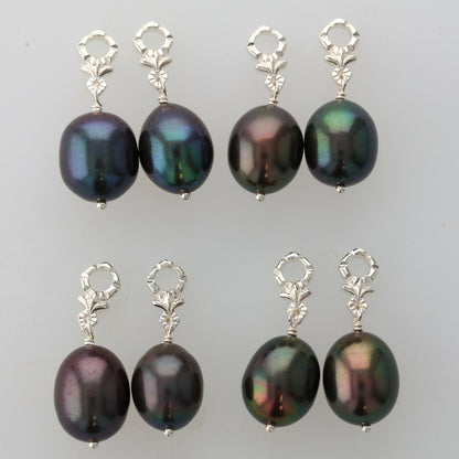 Silver Pearl Earring Charm