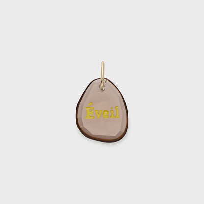 K10 Smoky Quartz Charm