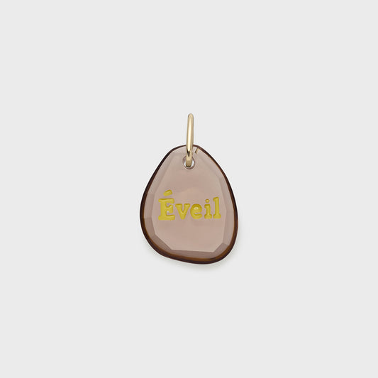 K10 Smoky Quartz Charm