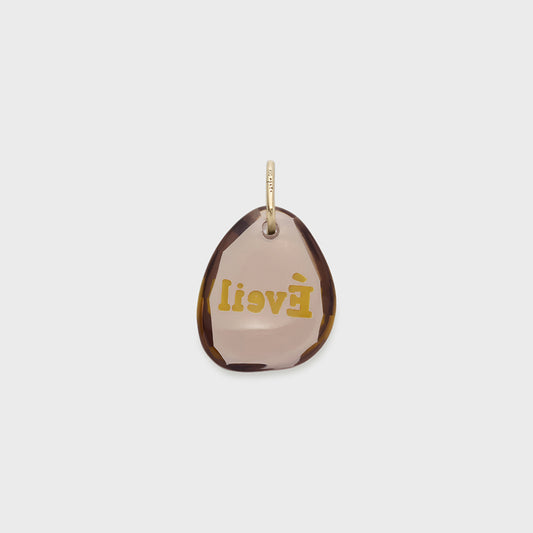 K10 Smoky Quartz Charm