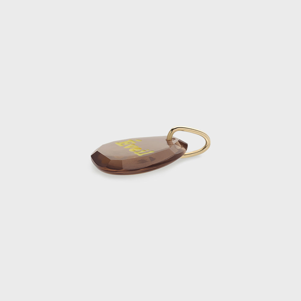 K10 Smoky Quartz Charm