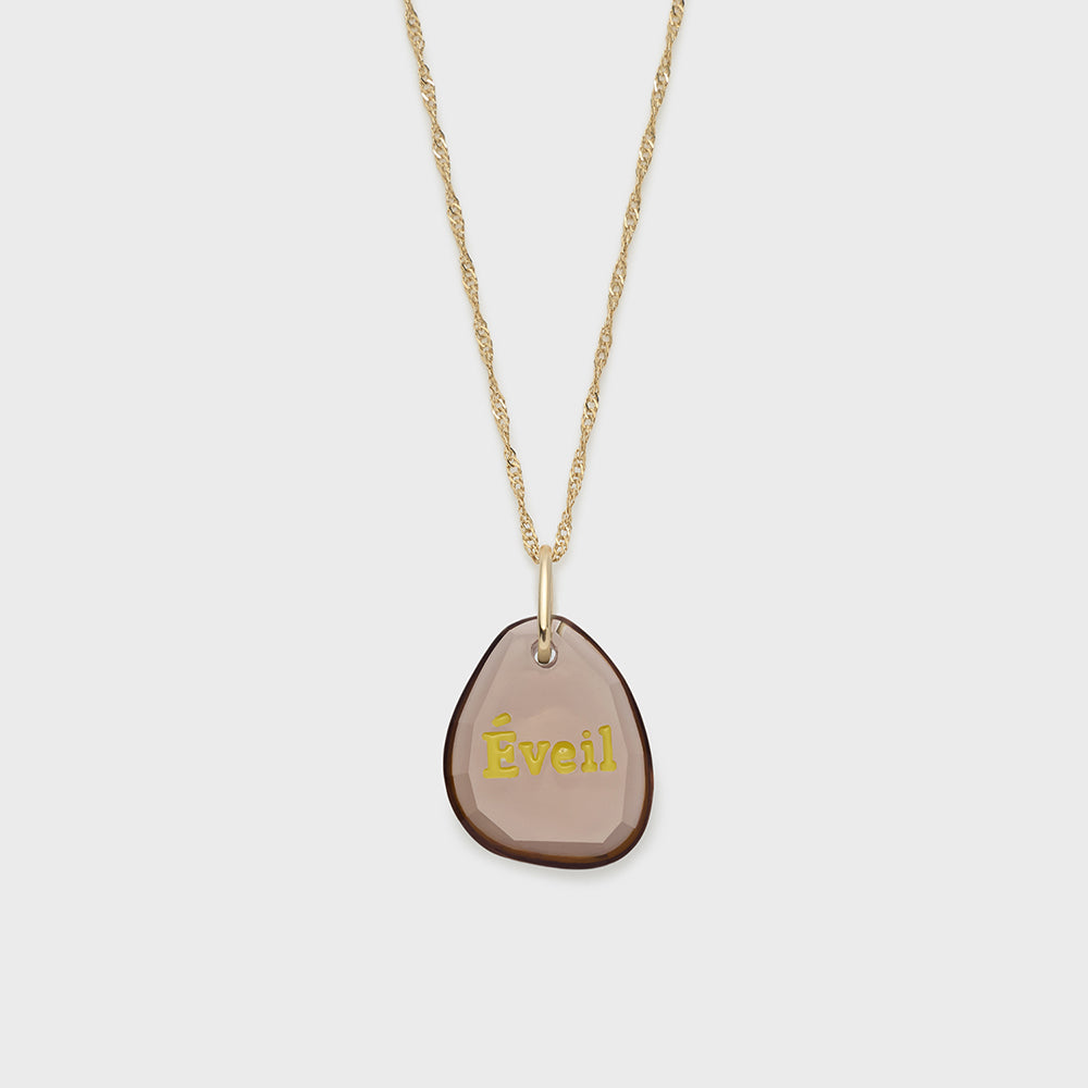 K10 Smoky Quartz Charm