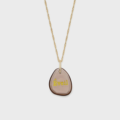 K10 Smoky Quartz Charm