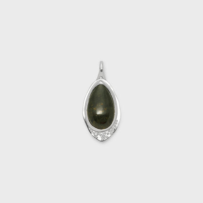 Silver Quartz Charm