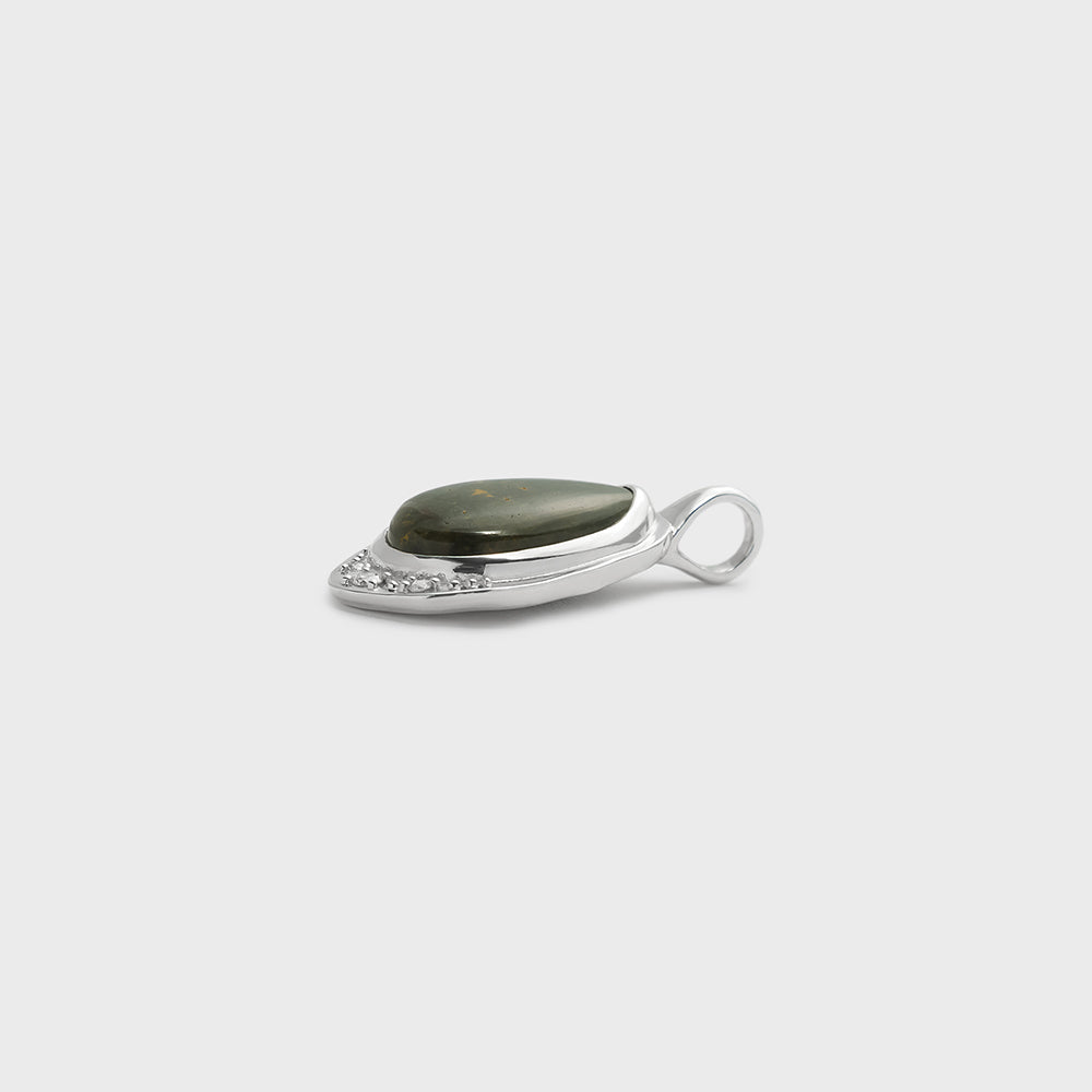 Silver Quartz Charm